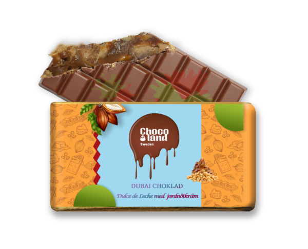 NYHET! Dubai Choklad – Dulce de Leche med jordnötkräm